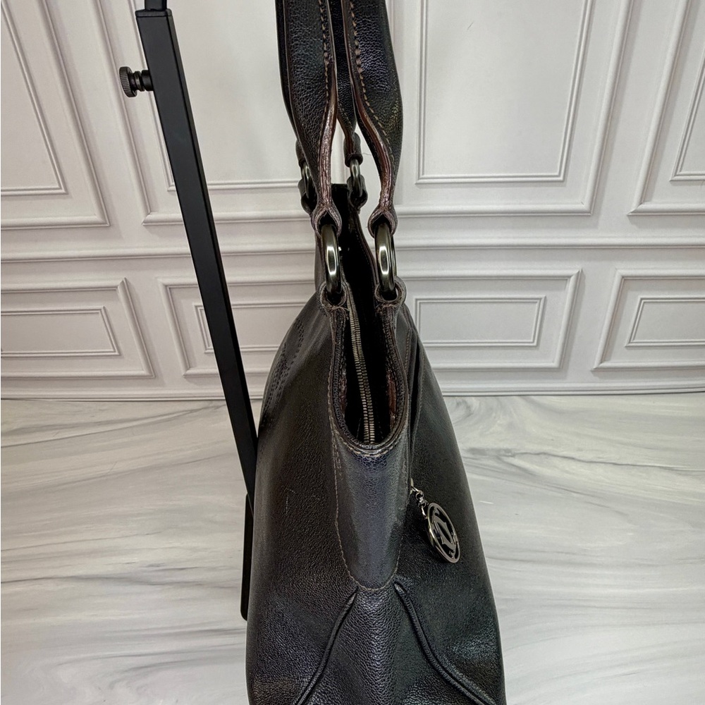 Cartier Vintage Marcello Black Leather Shoulder Bag Like New Condition Dust Bag - Picture 4 of 13